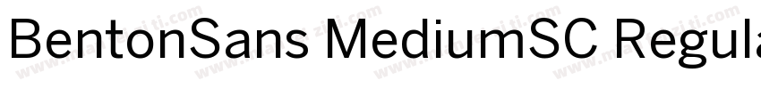 BentonSans MediumSC Regular字体转换